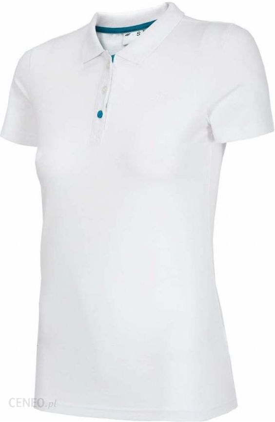 4F Damska koszulka polo NOSH4-TSD008 White M
