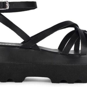 Altercore sandały DOLO damskie kolor czarny na platformie