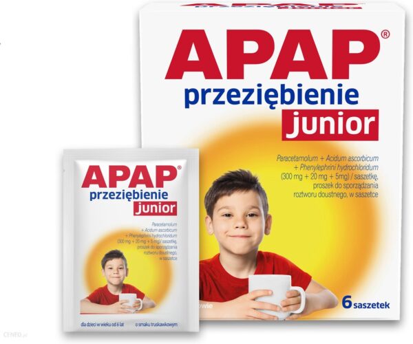 APAP Przeziębienie Junior 6 szt.
