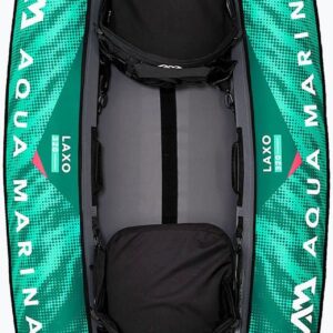 Aqua Marina Laxo 320 Recreational Kayak 2 Person. Inflatable Deck. Paddle Set Included. La320 Zielony