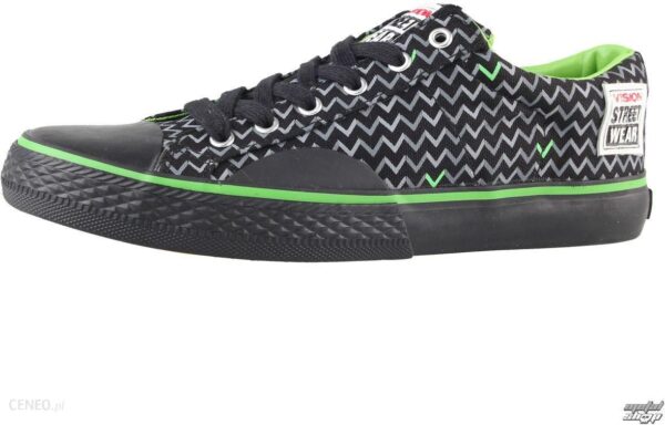 buty damskie VISION - Canvas Lo - Black / Lime - VWF3FWCL01