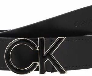 Calvin Klein Re-Lock Skórzany pasek black 95 cm