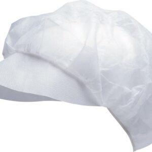 Cerva Jednorazowa ochronna czapka z daszkiem unisex 03140002 biały