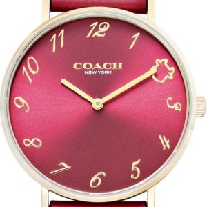 Coach Quartz Red Dial Stainless Steel 14503722