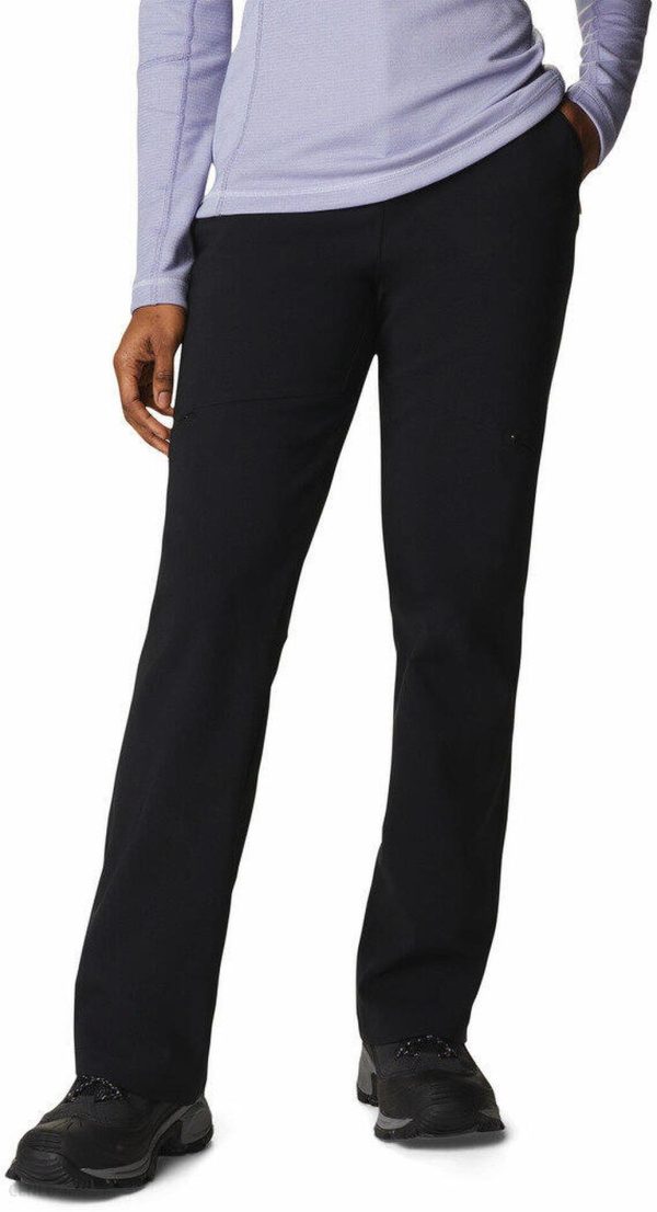 Columbia Spodnie Softshellowe Trekkingowe Damskie Bb Passo Czarny
