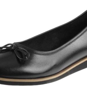 Czarne Balerinki damskie Nessi 77706 buty skóra 42