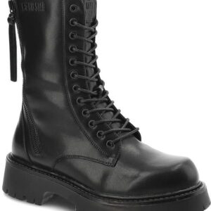 Czarne Glany Big Star Skórzane Ocieplane Buty Damskie