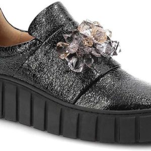 Czarne Półbuty Damiss Wygodne Skórzane Buty Damskie