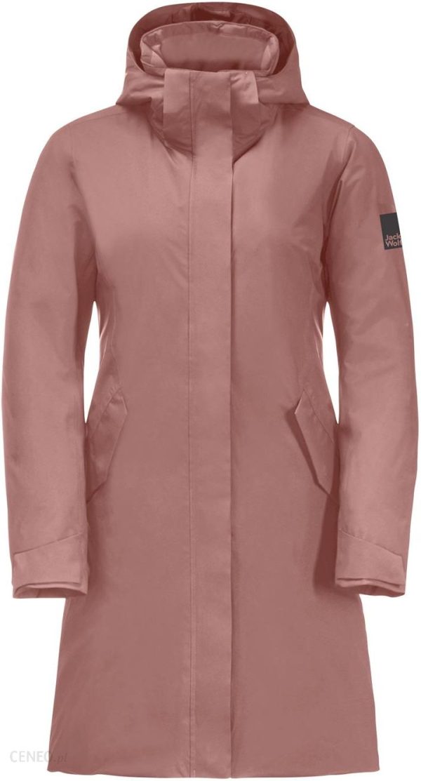 Damski płaszcz Jack Wolfskin Cold Bay Coat W 1113033-3068 – Różowy