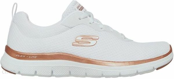 Emaga Obuwie Sportowe Damskie Skechers Mesh Lace-Up W Biały - 39