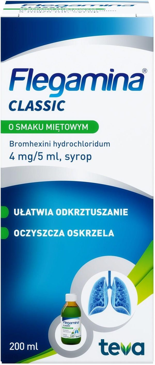 Flegamina syrop o smaku miętowym 80mg/100ml 200ml