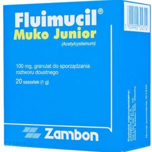 Fluimucil Muko Junior 100mg 20 saszetek