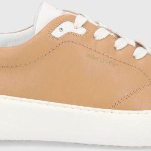Gant buty skórzane kolor beżowy
