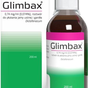 Glimbax roztwór do płukania gardła 200ml