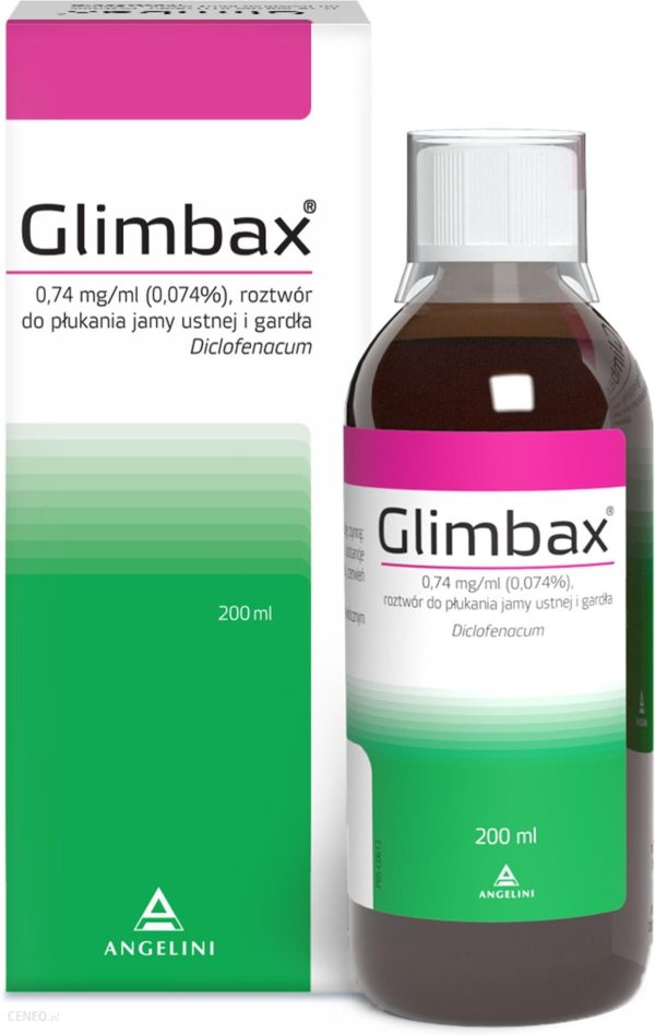 Glimbax roztwór do płukania gardła 200ml