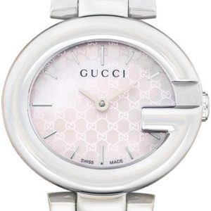 Gucci Guccissima Quartz Pink Dial Stainless Steel YA134510