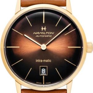 Hamilton American Classic Intra-Matic Automatic Brown Dial Stainless Steel H38475501
