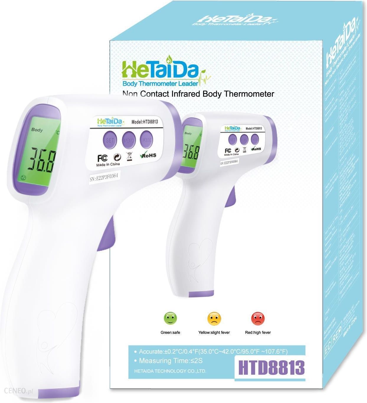 i-hetaida-htd-8813-termometr-bezdotykowy HETAIDA HTD 8813 TERMOMETR BEZDOTYKOWY