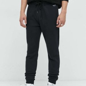 Hollister Co. spodnie dresowe męskie kolor czarny gładkie