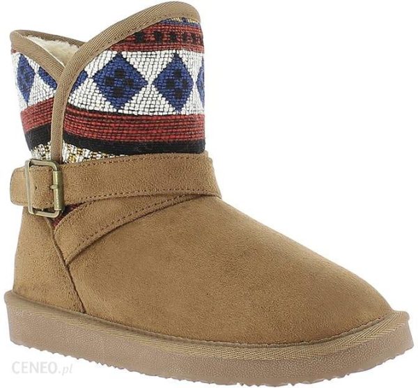 ISLAND BOOT Botki zimowe "Concho" w kolorze jasnobrązowym