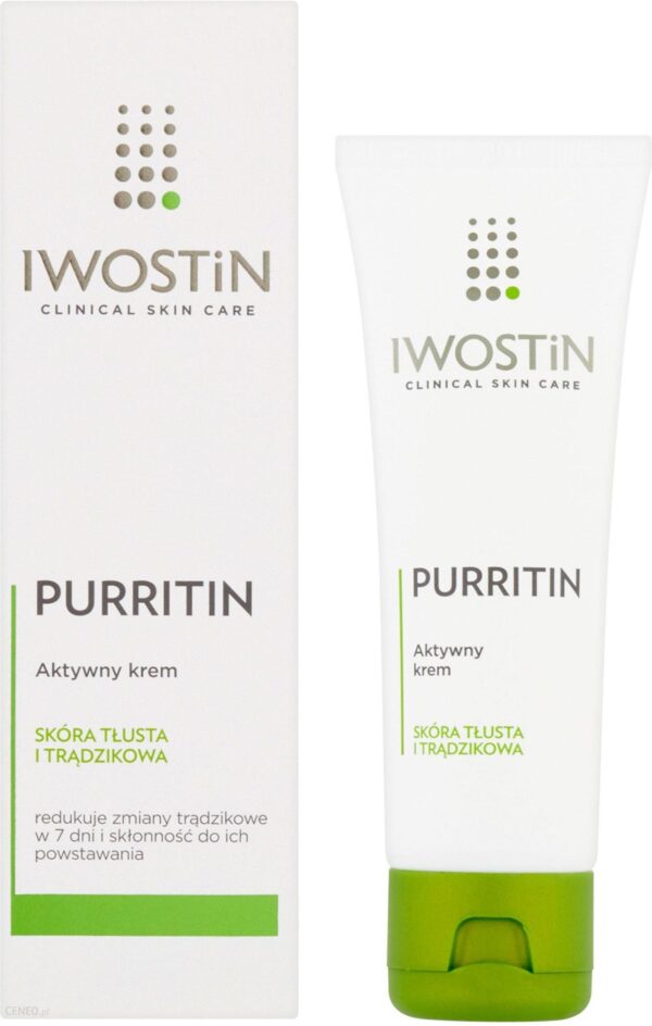 Iwostin Purritin Aktywny Krem Na Dzień Eliminujący Niedoskonałości 40ml