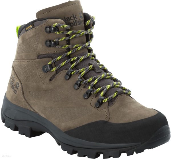 Jack Wolfskin Rebellion Texapore Mid M Khaki Phantom Zielony