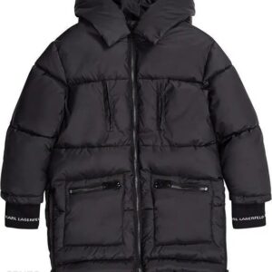 Karl Lagerfeld Kids Płaszcz zimowy w kolorze czarnym