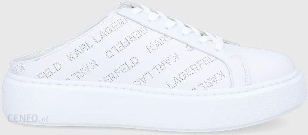 Karl Lagerfeld klapki MAXI KUP kolor biały na platformie