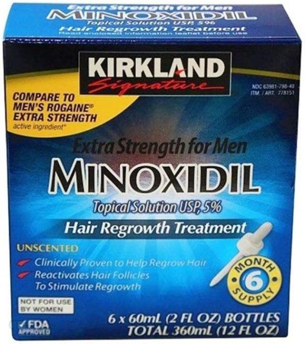 Kirkland minoxidil Kuracja do włosów 5% przez 6 miesięcy