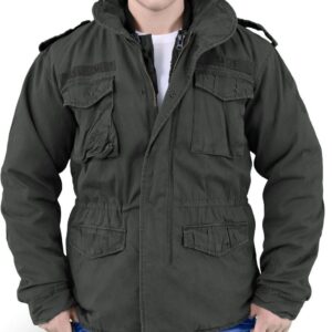 kurtka męskie SURPLUS - Regiment M65 - BLACK - 20-2501-63