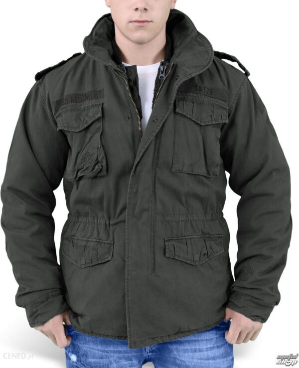 kurtka męskie SURPLUS - Regiment M65 - BLACK - 20-2501-63