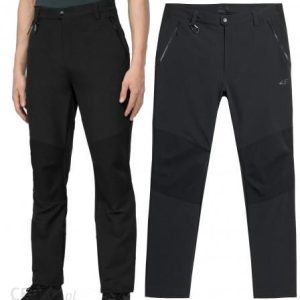 Męskie spodnie trekkingowe 4F L22 SPMTR062 czarny 20S XL