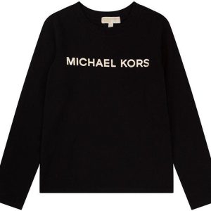 Michael Kors longsleeve dziecięcy kolor czarny