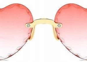 OKULARY PRZECIWSŁONECZNE HEARTS PINK
