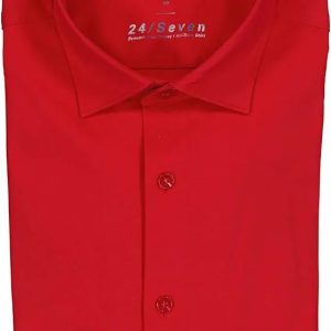 OLYMP Koszula "Level 5" - Body fit - w kolorze czerwonym