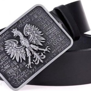 Pasek męski skórzany Kaletnik Polski Orzeł 4 cm