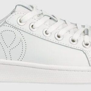 Pepe Jeans sneakersy skórzane milton glam kolor biały