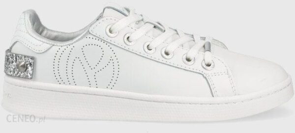 Pepe Jeans sneakersy skórzane milton glam kolor biały