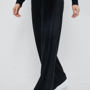 Polo Ralph Lauren spodnie dresowe damskie kolor czarny z aplikacją
