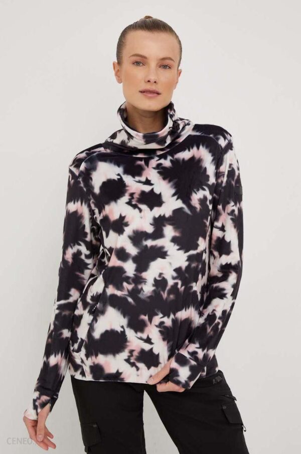 Roxy bluza sportowa Deltine damska kolor czarny wzorzysta