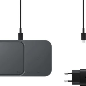 Samsung Wireless Charger Duo 15W Czarny + ładowarka sieciowa (EP-P5400TBEGEU)