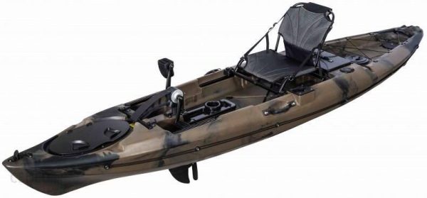 Scorpio Kayak Jednoosobowy Wędkarski Z Napędem Nożnym Pedal Fish 12 Czarny Zielony