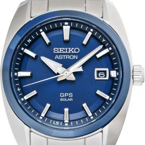 Seiko Astron SOLAR Blue Dial Stainless Steel SBXD003