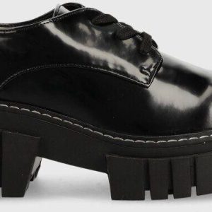 Steve Madden półbuty Delaney damskie kolor czarny na platformie