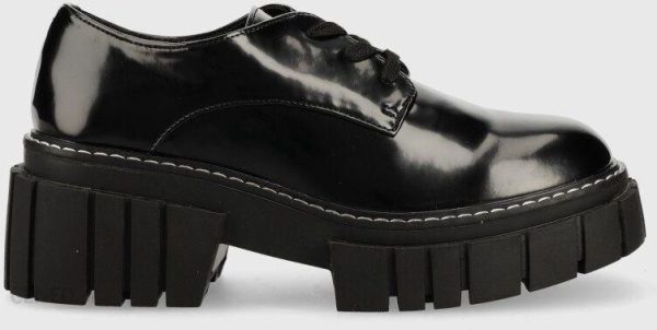 Steve Madden półbuty Delaney damskie kolor czarny na platformie