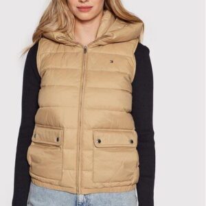 Tommy Hilfiger Kamizelka WW0WW34720 Beżowy Regular Fit