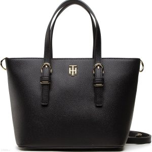 Torebka TOMMY HILFIGER - Th Timeless Small Tote Blk AW0AW13983 Bds