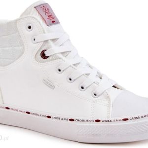 Trampki Męskie Wysokie Ocieplone Cross Jeans KK1R4056C Białe : Rozmiar - 43