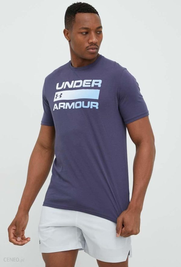 Under Armour t-shirt męski kolor niebieski