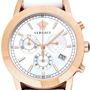 Versace Quartz White Dial Stainless Steel Unisex Watch VELT01321
